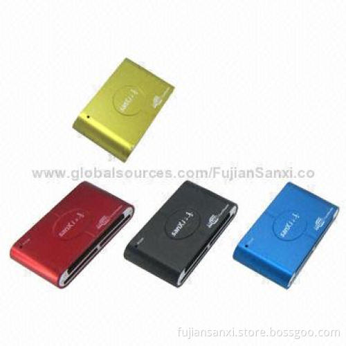 USB2.0 Card Readers, Complies with USB2.0 and Backward USB1.1, Support CF/SD/XD/MS/M2/TF